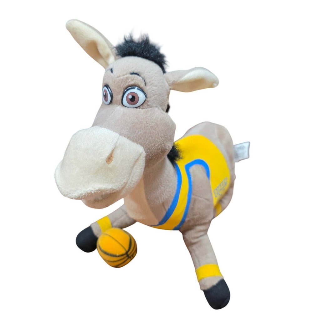 Nanco Shrek 2 Donkey Basketball Plush 2005 DreamWorks Stuffed Animal Jersey 01